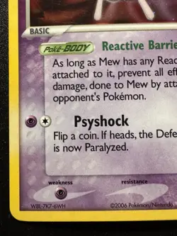 Mew 4/17 POP Series 4 Promo Pokemon Card Holo Foil Rare Swirl Near Mint - Image 5