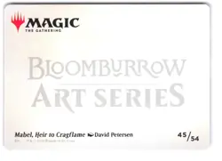 Mabel, Heir to Cragflame Art Card #45 Art Series: Bloomburrow NM - Image 2