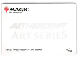 MTG Vnwxt, Verbose Host Art Card (Gold-Stamped Signature) 8 ASDFT Normal NM - Image 2