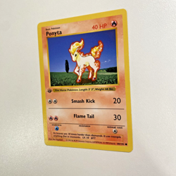 Ponyta 1st Shadowless 60/102 Base Set Regular LP - Pokemon Card - Image 3