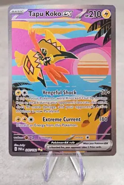 Tapu Koko EX 247/182 NM/MINTY 🌟🌟 SIR Sv04: Paradox Rift Holo Pokemon Card - Image 2