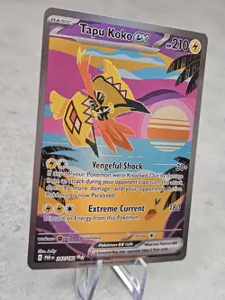 Tapu Koko EX 247/182 NM/MINTY 🌟🌟 SIR Sv04: Paradox Rift Holo Pokemon Card - Image 4