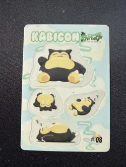 Pokemon Card Sealdass Fancy Graffiti Snorlax #08 1998 Bandai #230626 - Image 1