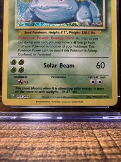 2023 Venusaur 003/034 Trading Card Game Classic Holo CGC 9 Mint - Image 4