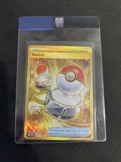 Pokemon Scarlet and Violet 151 Gold Switch Card 206/165 English - Image 3