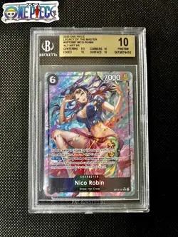One Piece Card Game 🏴‍☠OP12 - 087 NICO ROBIN SR ALT ART FOIL Graded BGS 10 - Image 1