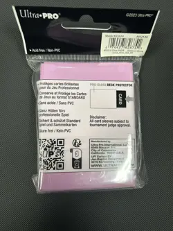 Ultra Pro Standard Size Bright Pink Gloss Deck Protector Card Sleeves 50 Pack - Image 2