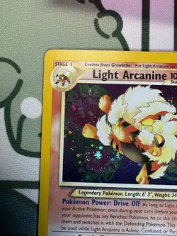 Light Arcanine Neo Destiny Holo Card 12/105 Unlimited Moderately Played - Image 4