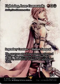 Lightning, Lone Commando - Isshin, Two... (Showcase) R FINAL FANTASY: TTA 54 NM - Image 1