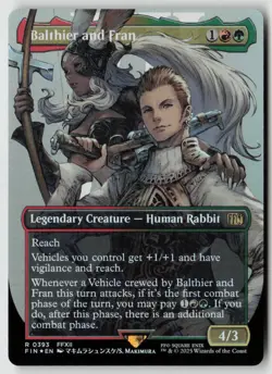 Balthier and Fran (0393) (Borderless) FINAL FANTASY (393) Foil - MTG - Image 1