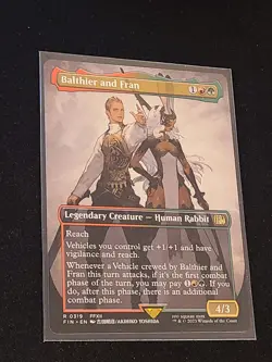 Balthier and Fran, Borderless, #319, Final Fantasy, Non Foil, NM, English, MTG - Image 1