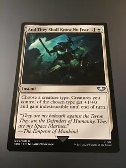 MTG x Warhammer 40k #009 And They Shall Know No Fear NM - Image 1