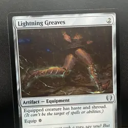 Lightning Greaves 0281 Non Foil Uncommon LOTR Commander MTG Near Mint - Image 1
