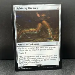 Lightning Greaves 0281 Non Foil Uncommon LOTR Commander MTG Near Mint - Image 2