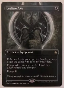 Leyline Axe (Borderless) [Foundations] Near Mint - Image 1