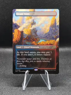 Steam Vents (Borderless) #348 - Lorwyn Eclipsed (ECL) - MTG Magic - Pack Fresh - Image 1