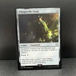 Whispersilk Cloak 0292 Non Foil Uncommon LOTR Commander MTG Near Mint - Image 4