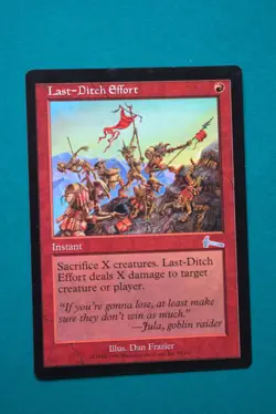 Last-Ditch Effort - Urza’s Legacy - Never Played - Magic The Gathering(3) - Image 1