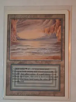 Magic the Gathering: Underground Sea Revised Edition Dual Land Reserved List - Image 1