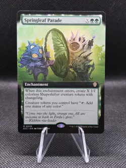 Springleaf Parade (Extended Art) 39 Lorwyn Eclipsed - Magic MTG - Pack Fresh - Image 1