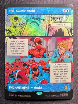 The Clone Saga Borderless 0219 MTG Marvel's Spider-Man Rare - Image 1