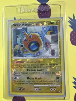 Pokemon WASH ROTOM Card RT5 Reverse Holo Cracked Ice Rare LP Rising Rivals TCG - Image 1