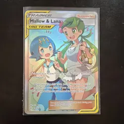 Pokemon Mallow & Lana 231/236 Sm-Cosmic Eclipse TAG TEAM Ultra Rare Holo - Image 1