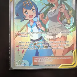Pokemon Mallow & Lana 231/236 Sm-Cosmic Eclipse TAG TEAM Ultra Rare Holo - Image 3