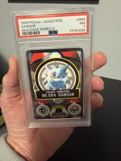 GENGAR 1998 POCKET MONSTERS SEALDASS SERIES 4 #094 PSA 7. Canadian Bids Only! - Image 2