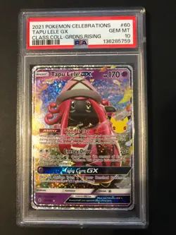 PSA 10, Tapu Lele GX 60/145 Celebrations: Classic Collection Pokemon NM - Image 1