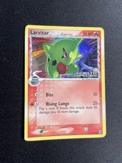 Pokemon Larvitar EX Delta Species Stamped 73/113 2005 Basic Common - Image 1