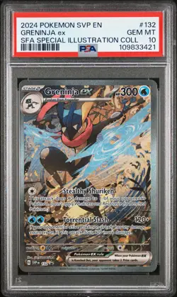 2024 POKEMON SVP EN-SV BLACK STAR PROMO #132 GRENINJA EX PSA 10 - Image 1