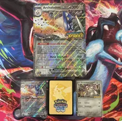 Archaludon ex, Duraludon Holo - Surging Sparks Stamped Promo + Jumbo Pokemon TCG - Image 1