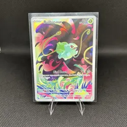 Pokemon Bulbasaur Illustration Rare Full Art Holo 133/132 ME01: Mega Evolution - Image 1