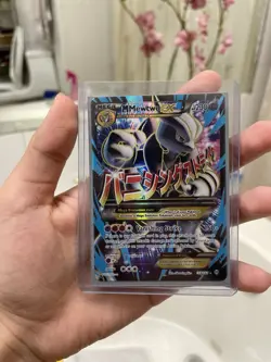 Pokemon M Mewtwo EX 159/162 Breakthrough Full Art Mega Holo 230HP Ultra Rare - Image 1