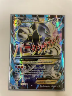 Pokemon M Mewtwo EX 159/162 Breakthrough Full Art Mega Holo 230HP Ultra Rare - Image 2