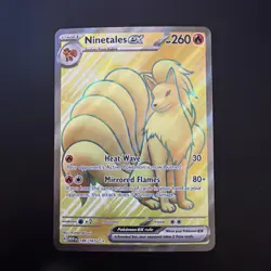 Ninetales EX 186/165 Ultra Rare Full Art Scarlet & Violet Pokemon 151 English - Image 1
