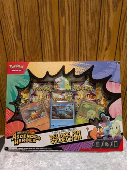 (1) Pokemon Ascended Heroes First Partners Deluxe Pin Collection Box New Sealed - Image 1