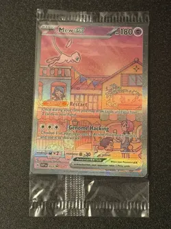 Pokemon TCG Mew EX SVP 053 Scarlet Violet 151 Black Star Promo Full Art Sealed - Image 1