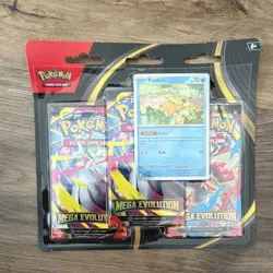 Pokemon Mega Evolution Booster Promo Psyduck Lucario Gardevoir 3-Pack TCG - Image 1