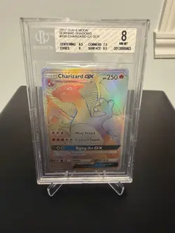 Pokemon TCG: Burning Shadows Charizard GX #150 BGS 8! Canadian Bids Only. - Image 1