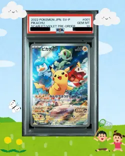 PSA 10 Pikachu 001/SV-P Promotional Cards Japanese Pokemon Card - Image 1