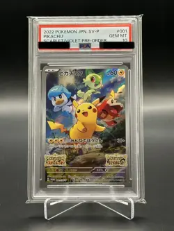 PSA 10 Pikachu 001/SV-P Promotional Cards Japanese Pokemon Card - Image 2