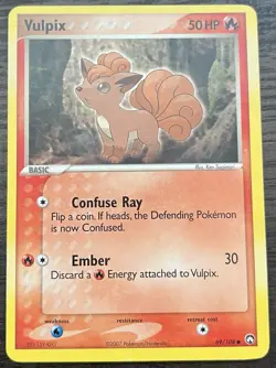 Vulpix 69/108 Pokemon TCG EX Power Keepers Common Moderately Played MP - Image 1