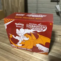 *OPEN NO PACKS* Pokemon Sun & Moon Unbroken Bonds Elite Trainer Box ETB Empty - Image 5