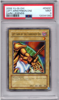 Left Arm of the Forbidden One DLG1-EN021 Dark Legends Unlimited PSA 9 - Image 1