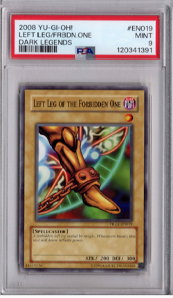Left Leg of the Forbidden One DLG1-EN019 Dark Legends Unlimited PSA 9 - Image 1