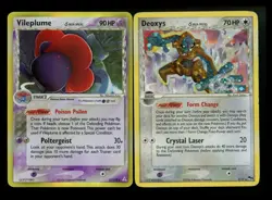 Vileplume 17/110 Delta Species Deoxys 2/17 EX Era Reverse Holo Pokemon - Image 1