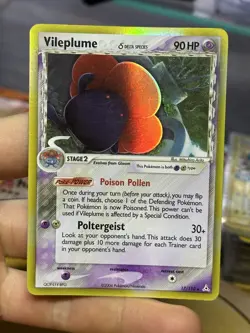 Vileplume 17/110 Delta Species Deoxys 2/17 EX Era Reverse Holo Pokemon - Image 3