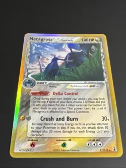 Pokemon TCG Metagross (Delta) EX Delta Species 11/113 Holo Rare WOTC Vintage - Image 2